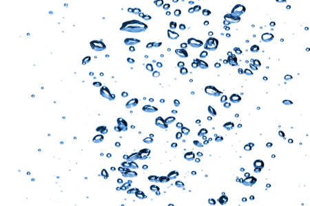 air bubbles over white background