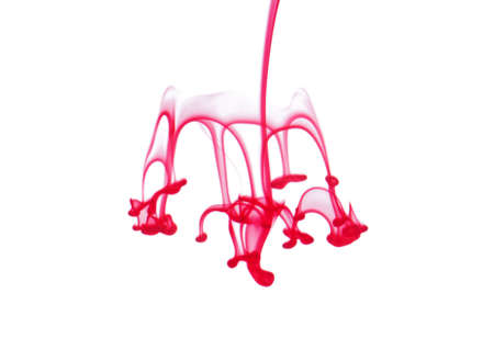ink in water on a white background