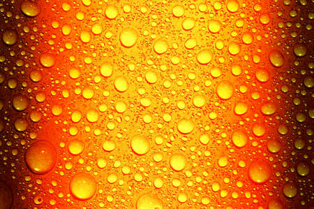 water drops on beer backgroundの写真素材