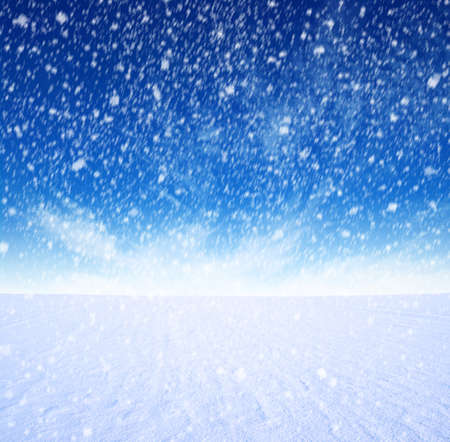 snow mountain and blue skyの写真素材