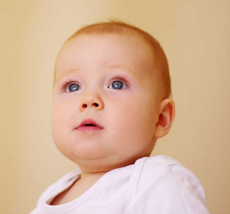 cute baby isolated on white background