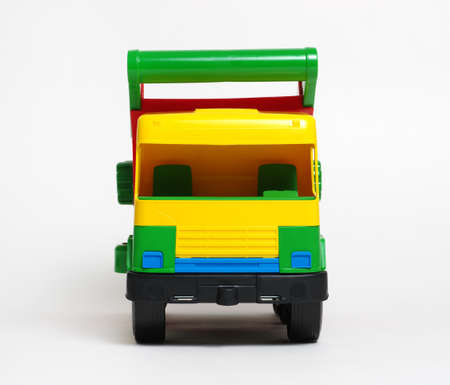 Toy car isolated on white backgroundの写真素材