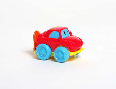 Toy car isolated on white background