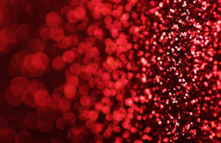 Defocused abstract red lights background .