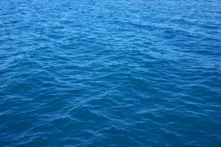 Blue sea surface with waves . Water background.