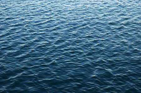 Blue sea surface with waves . Water background.