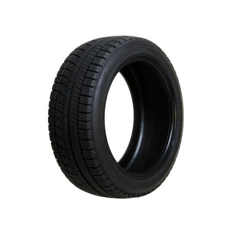 Car tire isolated on white background.の写真素材