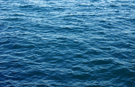 Blue sea surface with waves . Water background.の写真素材