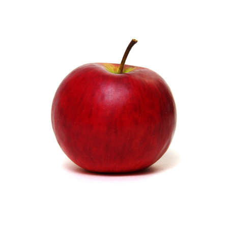 Fresh red apple isolated on white.の写真素材