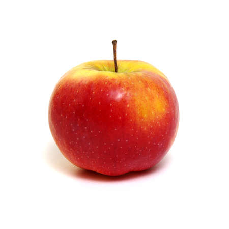Fresh red apple isolated on white.の写真素材