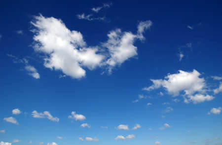 sky background and white cloudsの写真素材