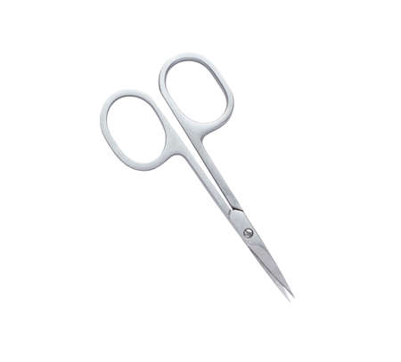 Manicure and pedicure scissors isolated on white background.の写真素材
