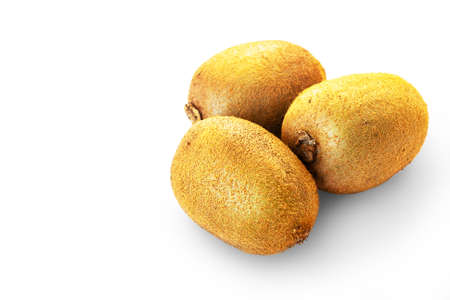 Exotic kiwi fruit isolated on white with shadow.の写真素材