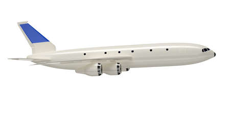 airplane isolated on white background  3d rendered image