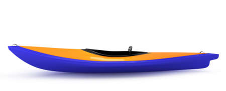 kayak isolated on white background  3d rendered imageの写真素材