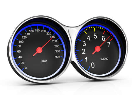 dashboard isolated on white background  3d rendered image