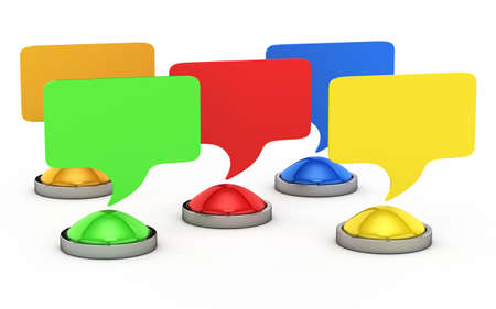 social network concept isolated on white  3d rendered imageの写真素材