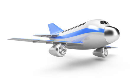 Airplane isolated on white background  の写真素材