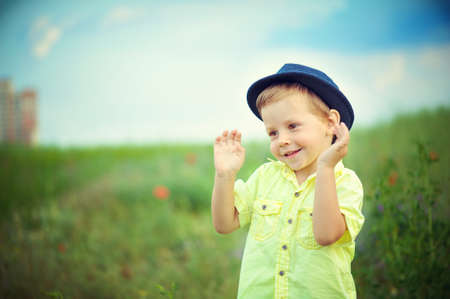 Walk on a meadow