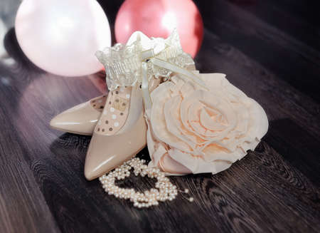 Wedding shoesの写真素材
