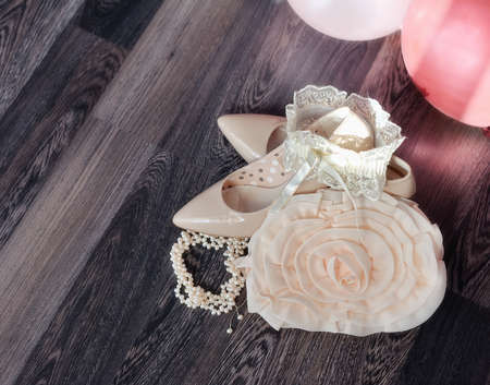 Wedding shoesの写真素材