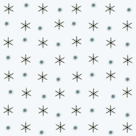 on a light background  different snowflakesの写真素材