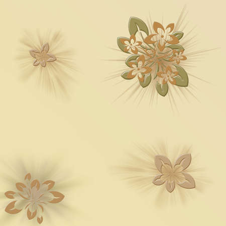 on a gentle background of flower arrangements and flashの写真素材