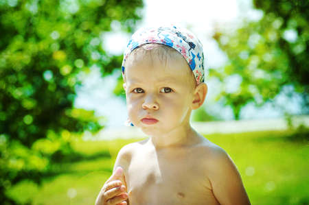 cute little boyの写真素材