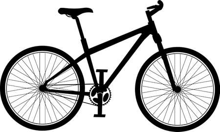 bicycle silhouetteのイラスト素材