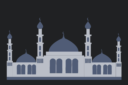 Ramadan mubarak.Vector illustration mosque. Islamic praying place. Ramadan kareem.Vector Mosqueのイラスト素材