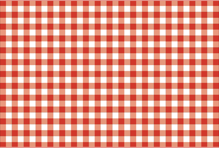 Red Gingham seamless pattern. Texture from rhombus/squares for - plaid, tablecloths, clothes, shirts, dresses, paper, bedding, blankets, quilts and other textile products. Vector illustration.のイラスト素材