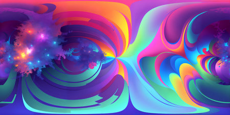 Abstract paint splash background 360 degree hdri panoramaの写真素材