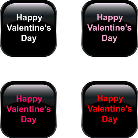 Vector love Buttons  のイラスト素材