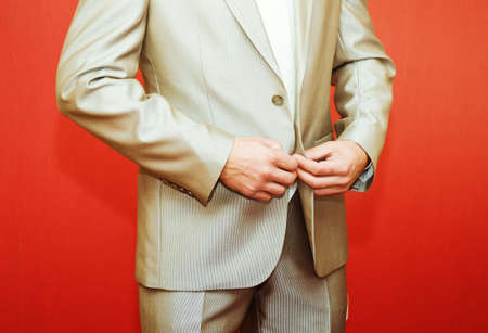 closeup businessman suitの写真素材