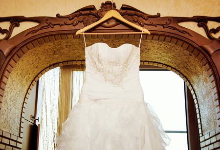 White Wedding dressの写真素材