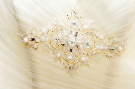 Wedding Dress Detailsの写真素材
