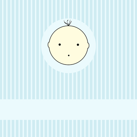 Congratulatory card or template for the boyのイラスト素材