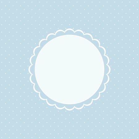Template for a congratulatory card. Vector image.のイラスト素材