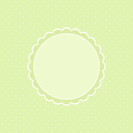 Template for a congratulatory card. Vector image.のイラスト素材