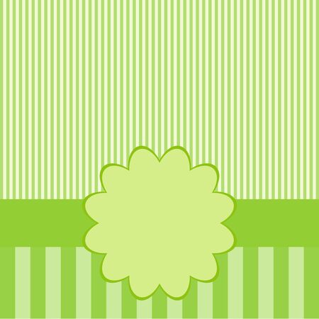 Green Greeting card design. Vector color image.のイラスト素材