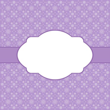 lilac Vintage Frame Design For Greeting Card.のイラスト素材