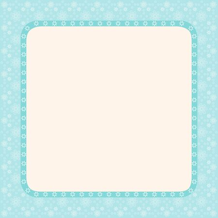 Stylish christmas card on blue wallpaper with  snowflakesのイラスト素材