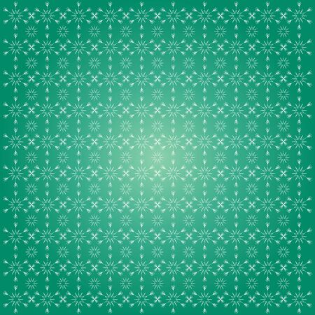 Green abstract Snowflake pattern. Green vector image.のイラスト素材