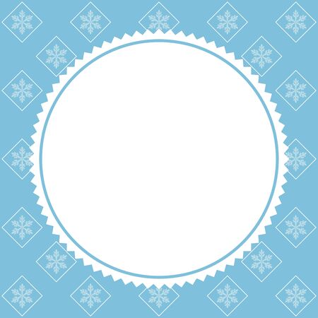 Christmas background with snowflakes in blue tonesのイラスト素材