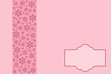 Vector card of snowflakes background in pink tonesのイラスト素材