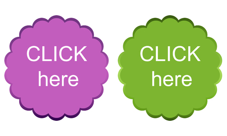 vector color set of click here tagのイラスト素材