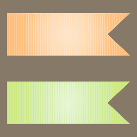 Vintage labels set in pastel tones. Vector.のイラスト素材