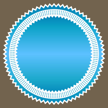 Vector Sticker and badge in blue tonesのイラスト素材