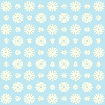 Blue floral pattern, vintage background.のイラスト素材