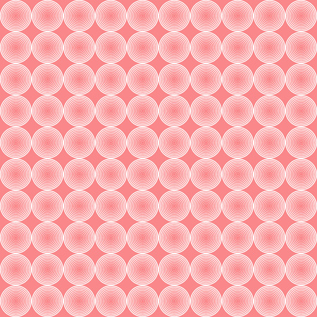 vector illustration of pink geometric background with circlesのイラスト素材